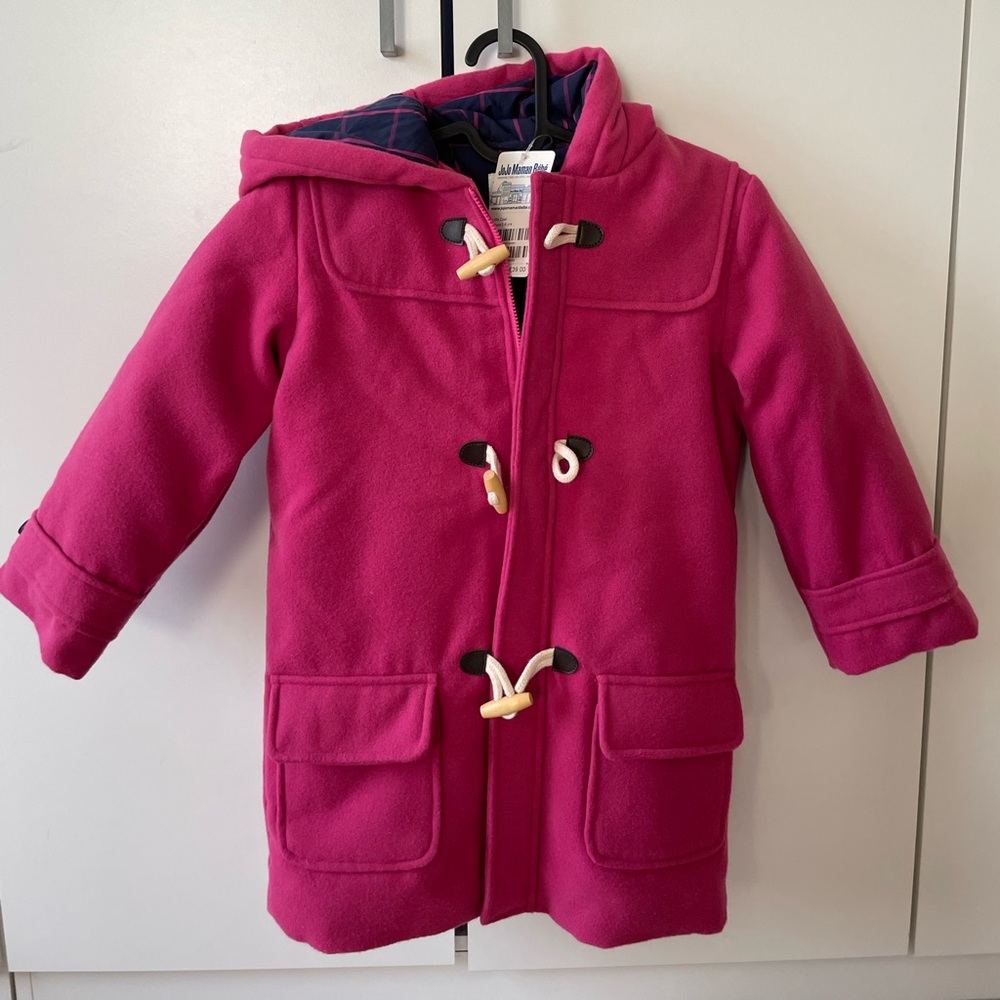 NWT JoJo Maman Bebe Duffle Coat - Kids Size 5-6yrs